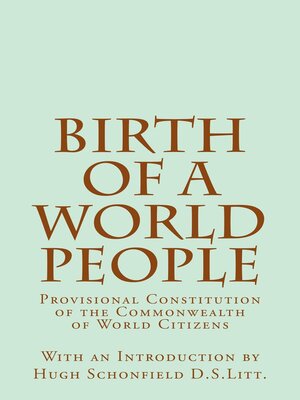 cover image of Birth of a World People